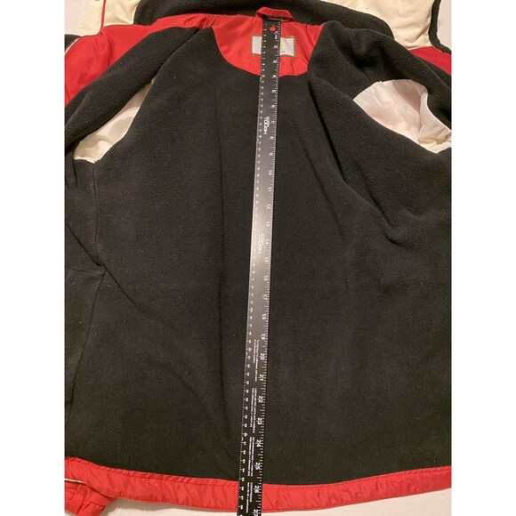Vtg Y2K Lei Jacket Womens L Red White Ski Snowboard Winter Coat Hoodie L.E.I - Picture 14 of 16